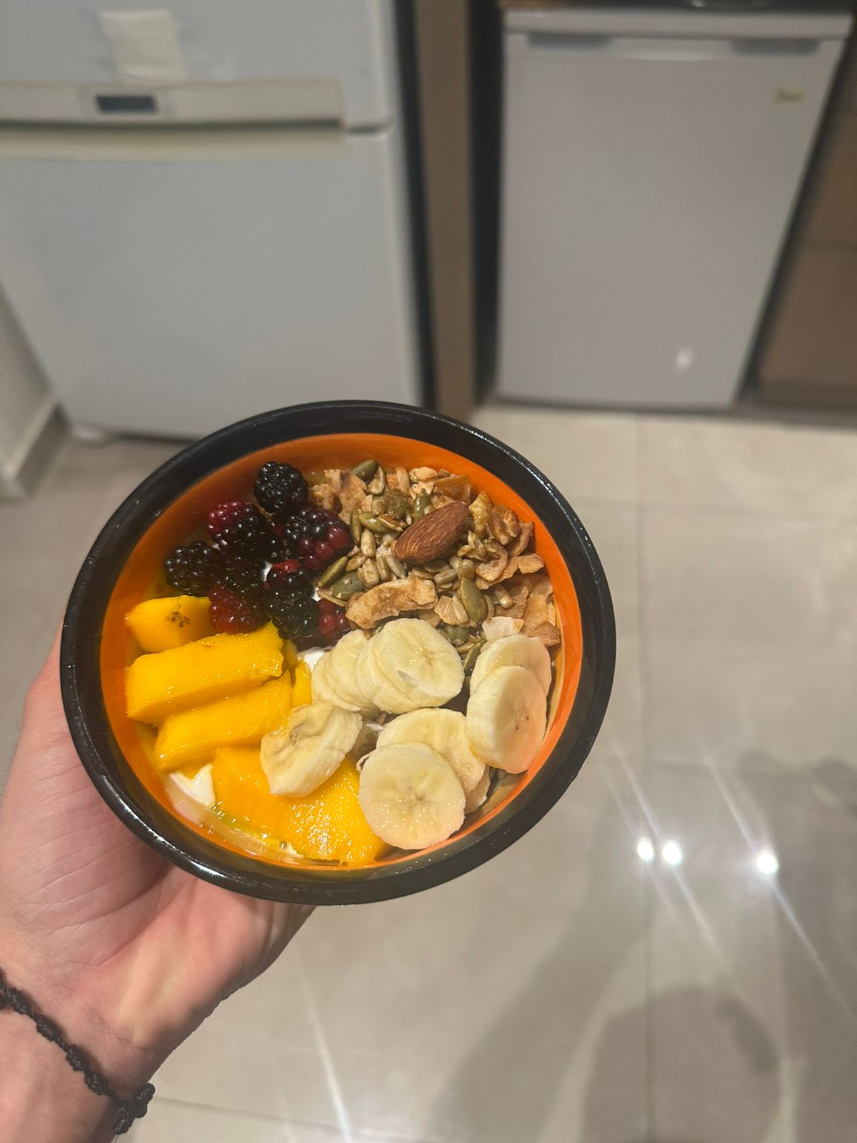 Healthy bowl with assorted seeds